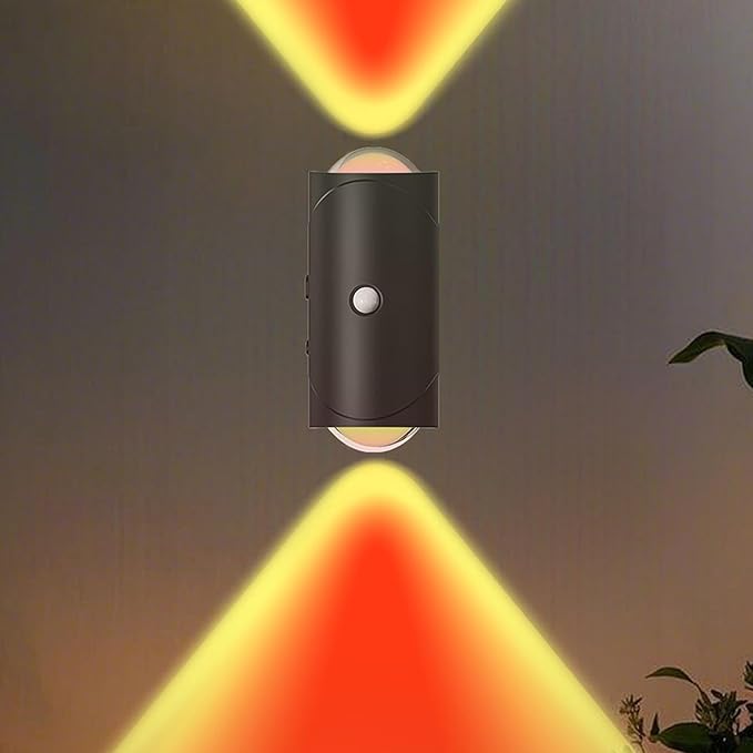 LED Wireless Wall Sconce with 7 Colors Changing, Motion Sensor Light Indoor by NINE+SQUARE+EGOU