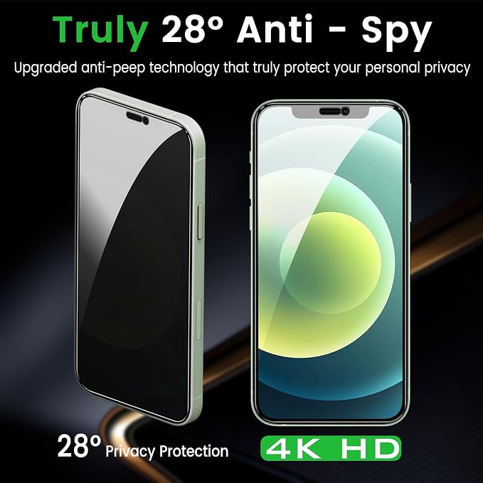 Romkasi 3 Pack Privacy Screen Protector - Image 4