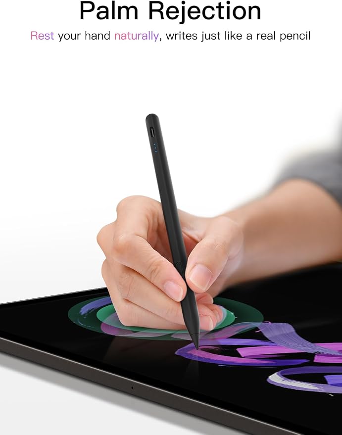 Stylus Pen for ipad 2018-2026, USB-C Fast Charging Pencil, Pixel-Perfect Tilt - Image 8