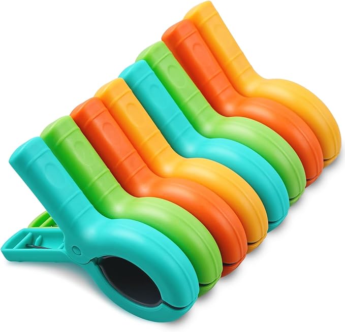 Towel Clips for Beach Chairs, 8 Pack Large Beach Towel Clips for Pool Chairs by Dapute