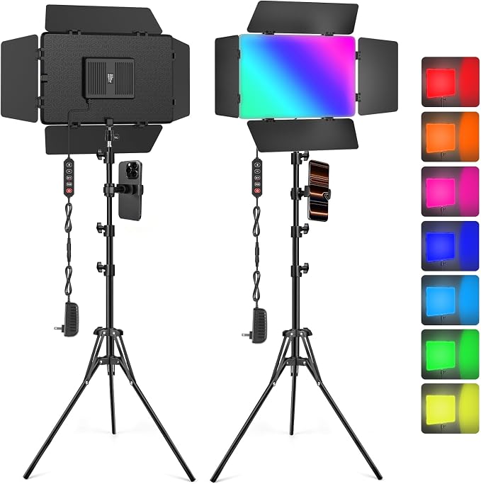 2 Pack RGB LED Video Light by Unknown