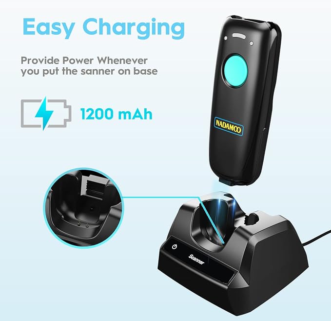 NADAMOO 2D Wireless Barcode Scanner Compatible - Image 5