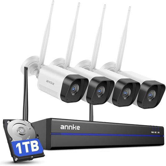 ANNKE Wireless Camera System, 16CH Expandable 4K Security NVR, 2-Way Audio by ANNKE