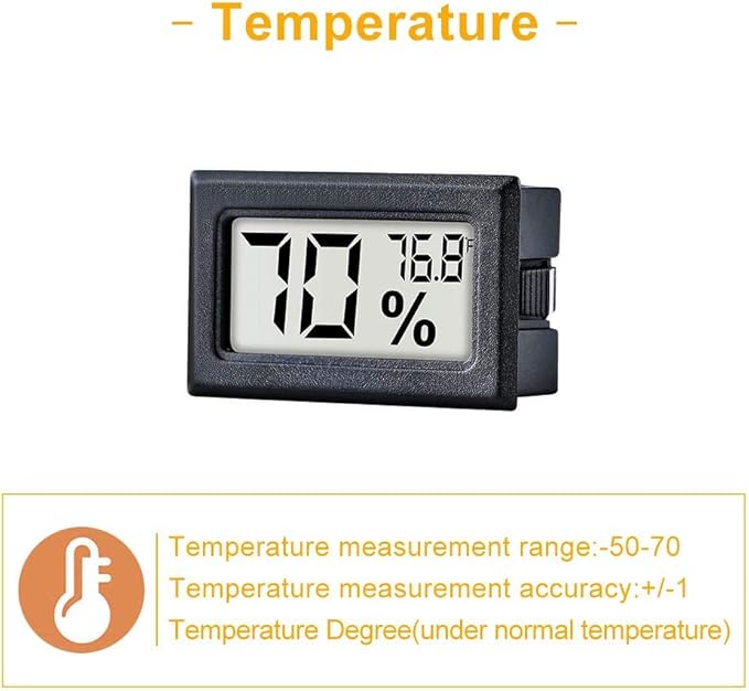 12 Pack Pgzsy Mini Small Digital Electronic Temperature Humidity Meters Gauge - Image 3