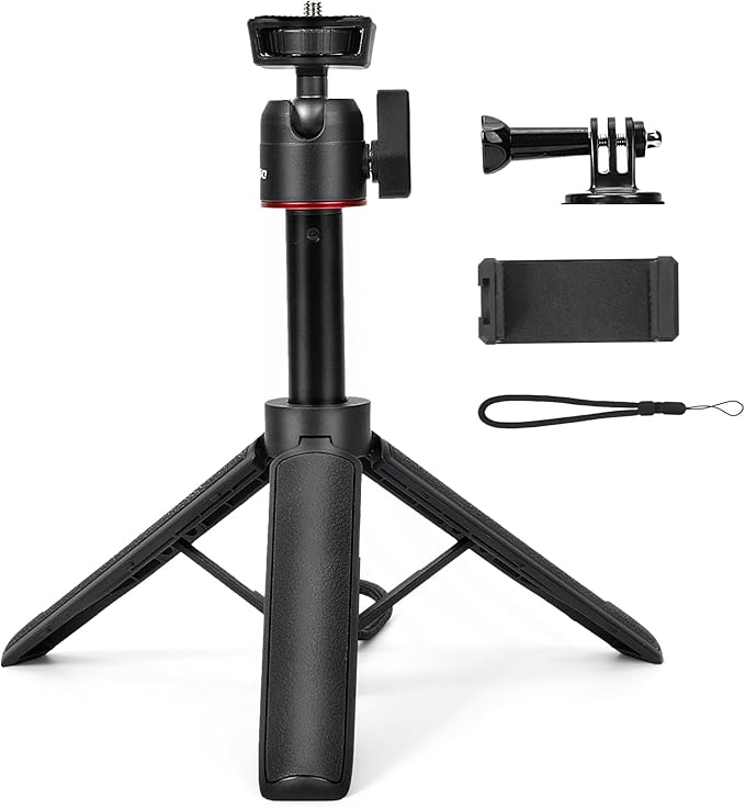 Extendable Mini Tripod, 8-23.6inch Height Adjustable 360 Rotation Ball Head by Unknown