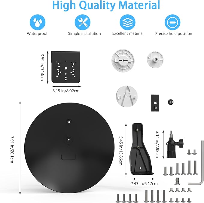 Sun Rain Shade Cover with Gutter Mount WYZE Cam Pan V1/V2/V3/V4/Duo Cam Pan - Image 4