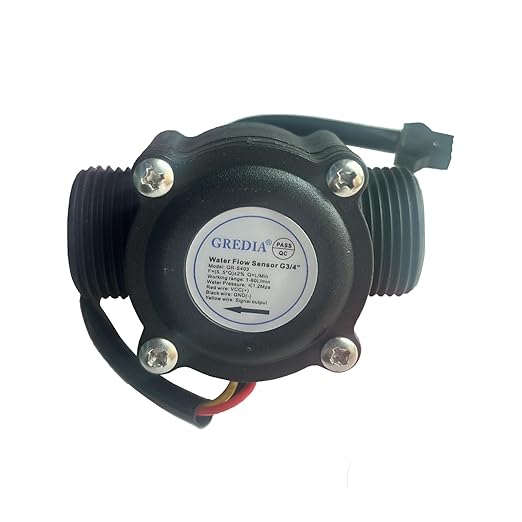3/4" Water Flow Sensor Food-Grade Switch Hall Effect Flowmeter Fluid Meter - Image 4