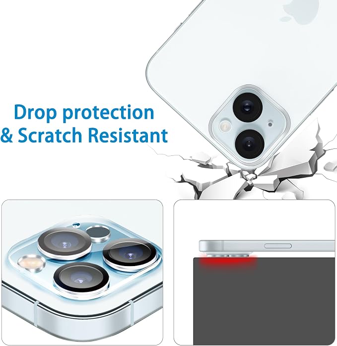 Dengduoduo 3 Pack Tempered Glass Camera Lens Protector - Image 5
