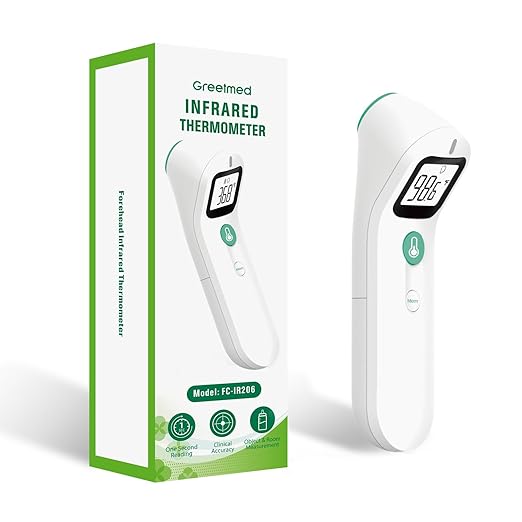 Greetmed No Touch Forehead Digital Thermometer by Greetmed