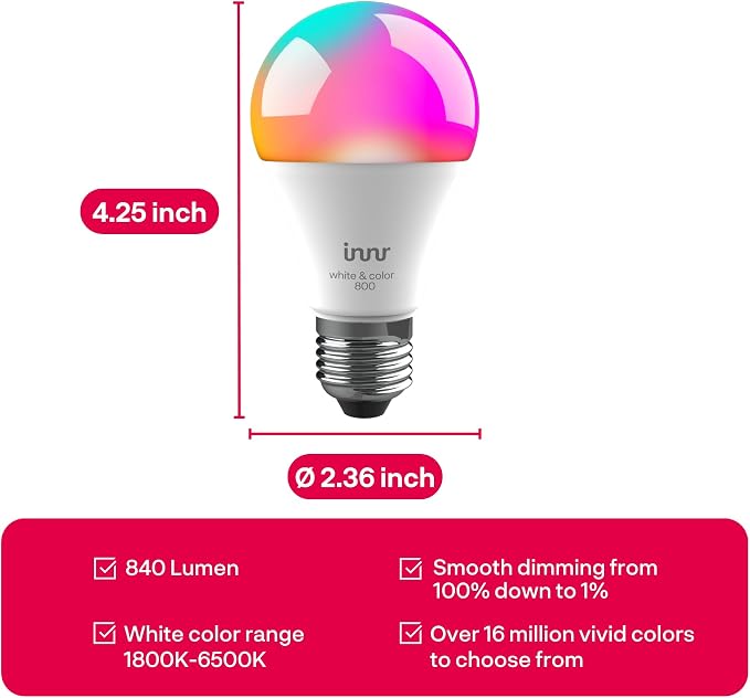 innr Zigbee A19 Smart Bulb, Works - Image 9