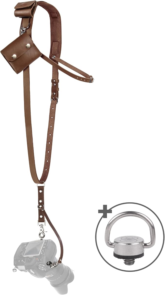 C Coiro Leather Camera Strap Crossbody by CCoiro