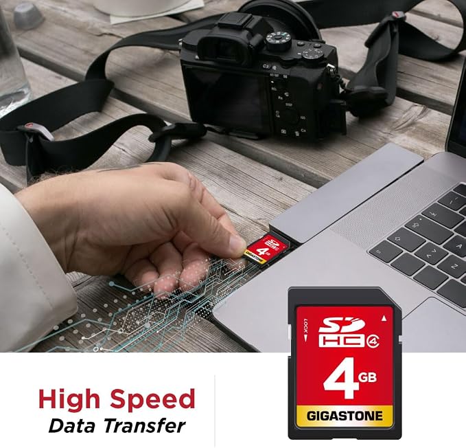 GIGASTONE 4GB SD Card 5 Pack SDHC UHS-I Class 4 Memory Card - Image 6