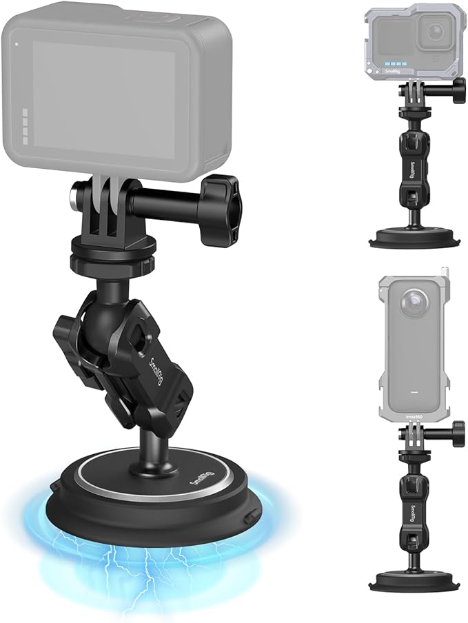 SMALLRIG Magnetic Mount for GoPro Hero 13/12/11, Powerful Camera Car Mount by SmallRig