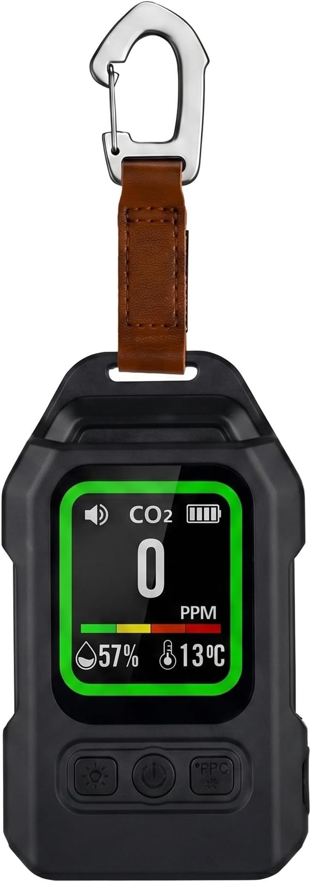 Portable CO2 Detector, 4-in-1 Carbon Dioxide Detector by Hutehoute