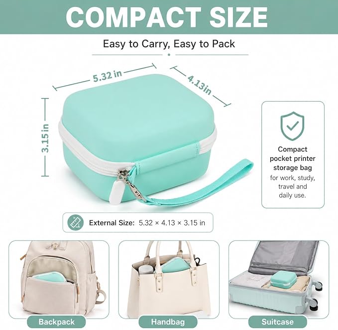 ANKHOH Label Maker Case for Memoking T02/ for Phomemo M02/ M02S/ M02 Pro/ Q30S/ - Image 5