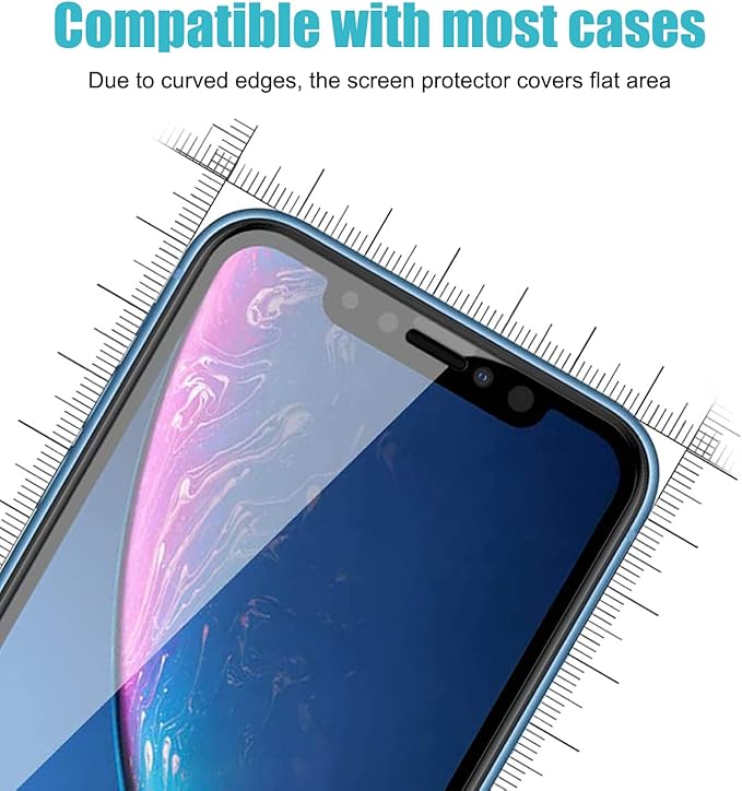 PEHAEL 3 Pack for iPhone 11/iPhone XR Privacy Screen Protector Anti-Spy - Image 5