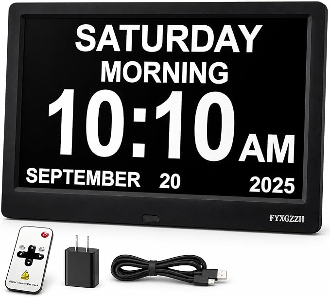 11.5'' Dementia Clocks for Seniors Extra Large, Senior Clocks by Abrandthatyoucantrust