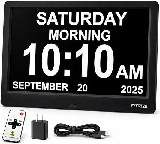11.5'' Dementia Clocks for Seniors Extra Large, Senior Clocks by Abrandthatyoucantrust