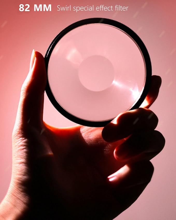 Camera Vortex Effect Filter, 82MM Prism Film Special Effects Glass Lens - Image 2