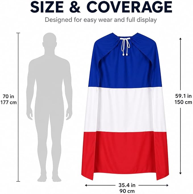 Flag Cape, Wearable Flag Costume, Be Suitable - Image 3