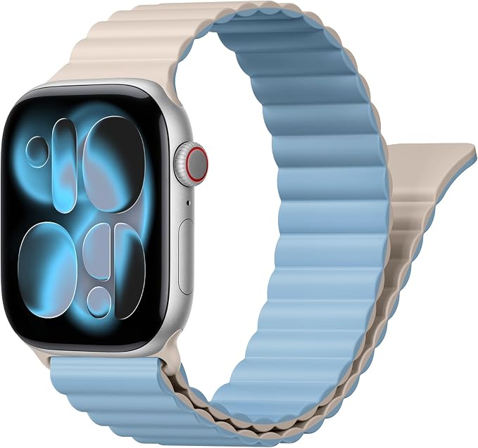 Magnetic Sport Bands for Apple Watch Band 40mm 38mm 41mm 42mm 44mm 45mm 46mm by BXUXOHS