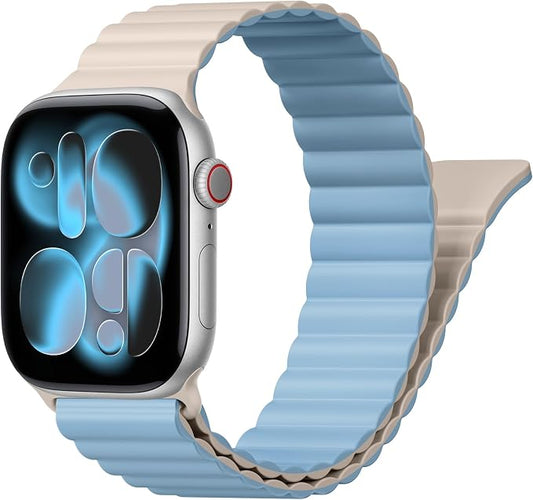 Magnetic Sport Bands for Apple Watch Band 40mm 38mm 41mm 42mm 44mm 45mm 46mm by BXUXOHS