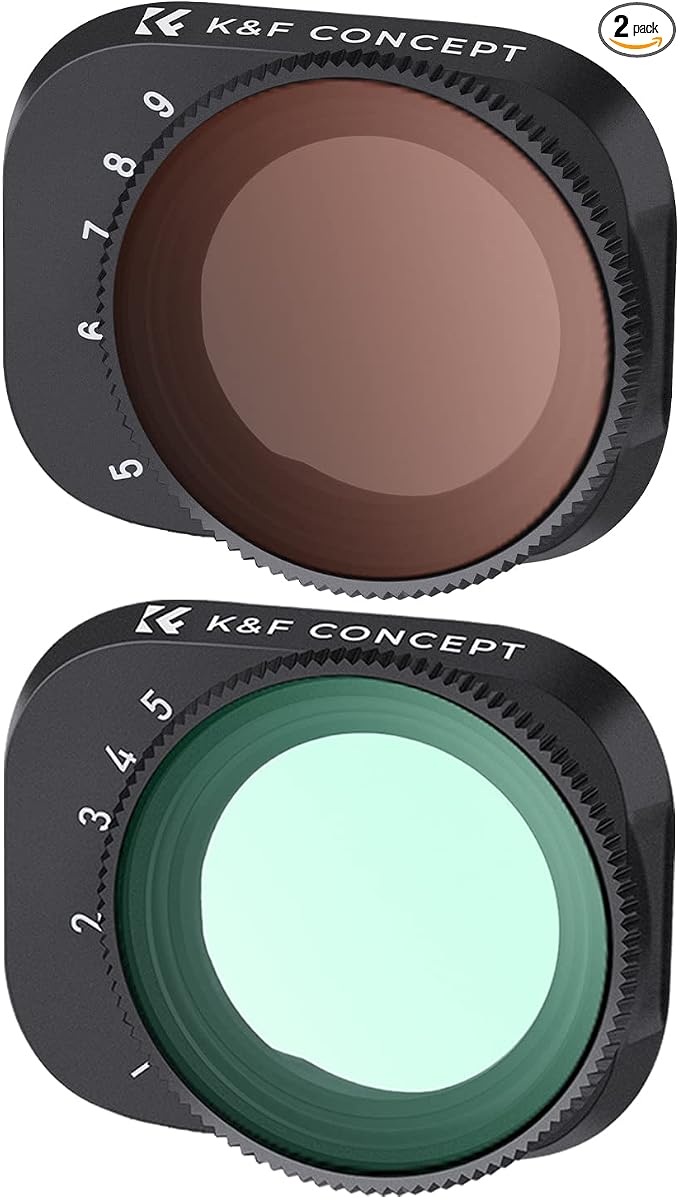 K&F Concept Mini 3/ Mini 3 Pro Variable ND Lens Filters Kit ND2-32+ND32-512 by KFCONCEPT