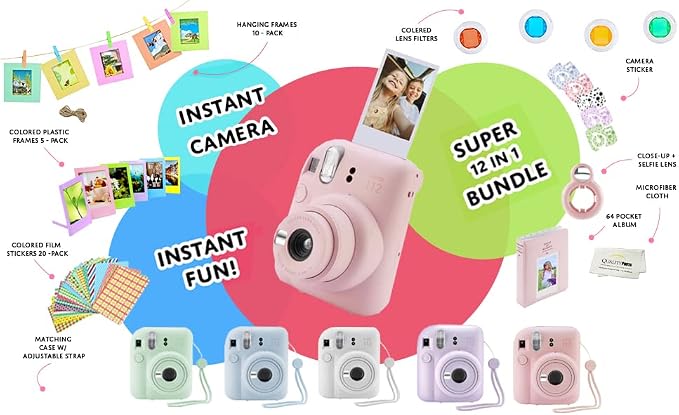 Fujifilm Instax Mini 12 Instant Camera + 60 Photo Prints + Quality Photo Value - Image 8