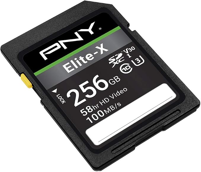 PNY 256GB Elite-X Class 10 U3 V30 SDXC Flash Memory Card - Image 2