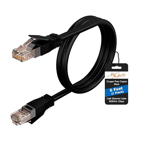 Cat6 Ethernet Cable 6 FT, Snagless Short Cat 6 Patch Cord, RJ45 Pure Copper by Mygatti
