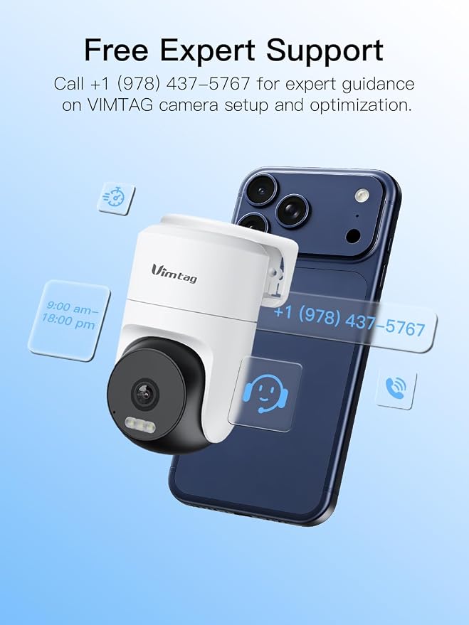 VIMTAG Pan/Tilt Outdoor Security Camera, 2.5K 4MP WiFi Home CCTV Camera - Image 17