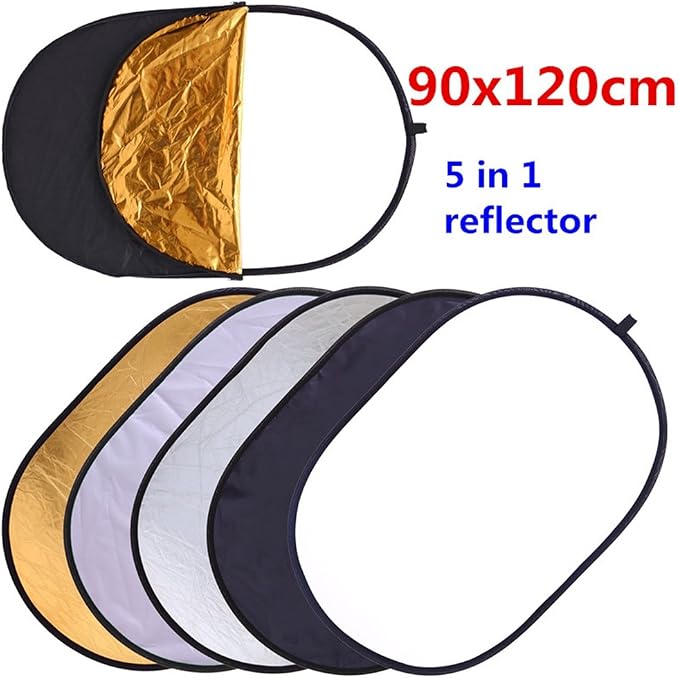 5 in 1 Portable 35"x47"/ 90x120cm Oval Collapsible Multi Disc Photography - Image 8