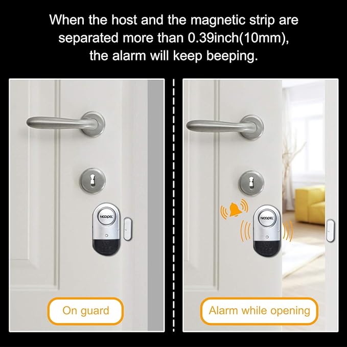 Door Alarms for Kids Safety, 120dB Loud Window Alarms for Home Security - Image 2