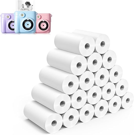 20 Rolls Instant Print Camera for Kids Refill Print Paper by Hikkon