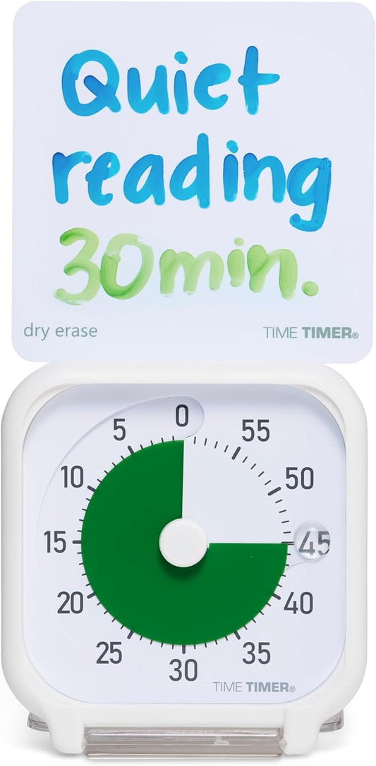 Time Timer 3 Inch Visual Timer – 60-Minute Quiet Portable Countdown Timer by TimeTimer
