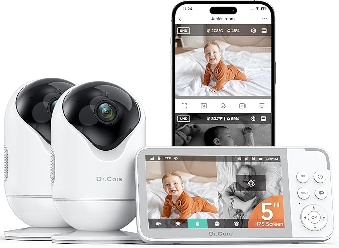 Dr.Care VistaView 5” Smart WiFi Baby Monitor by DrCare