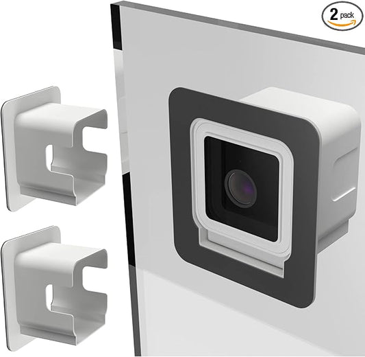 2 Pack Window Mount for Wyze Cam V4 and V3, Through Windows Glass Surfaces Use by Teccle