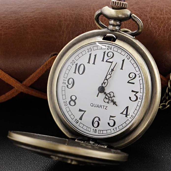 Men's Pocket Watch, Arabic Digital Dial Pocket Watches - Image 3