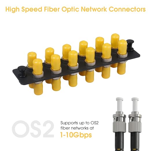 2-Pack 12 Simplex ST Fiber Patch Panel - Image 5