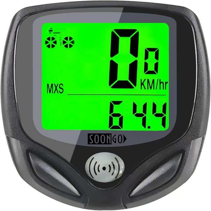 Bike Speedometer, Bicycle odometers, Bicycle Speedometer Wireless Cycle Bike by SOON+GO
