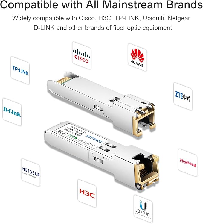 10Gbe SFP to RJ45 Copper Module, 10GBASE-T SFP+ Transceiver, mini gbic - Image 4