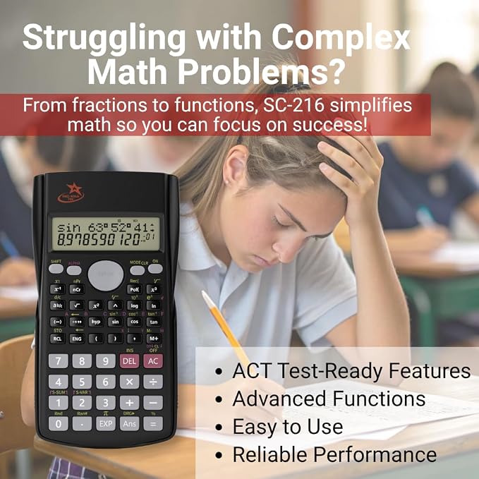 SC-216 Scientific Non-Graphing Calculator - Image 6