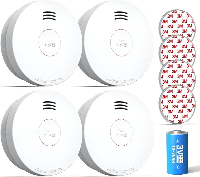 SITERWELL Smoke Detector, Smoke Detector 10 Year Battery by SITERWELL