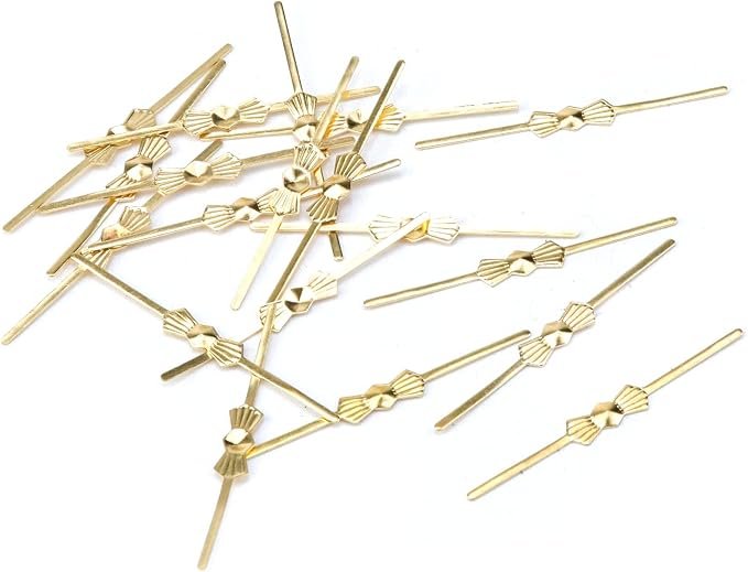 500PCS Metal Bright Gold Chandelier Crystal Clips, 1.57inch Total Length - Image 4