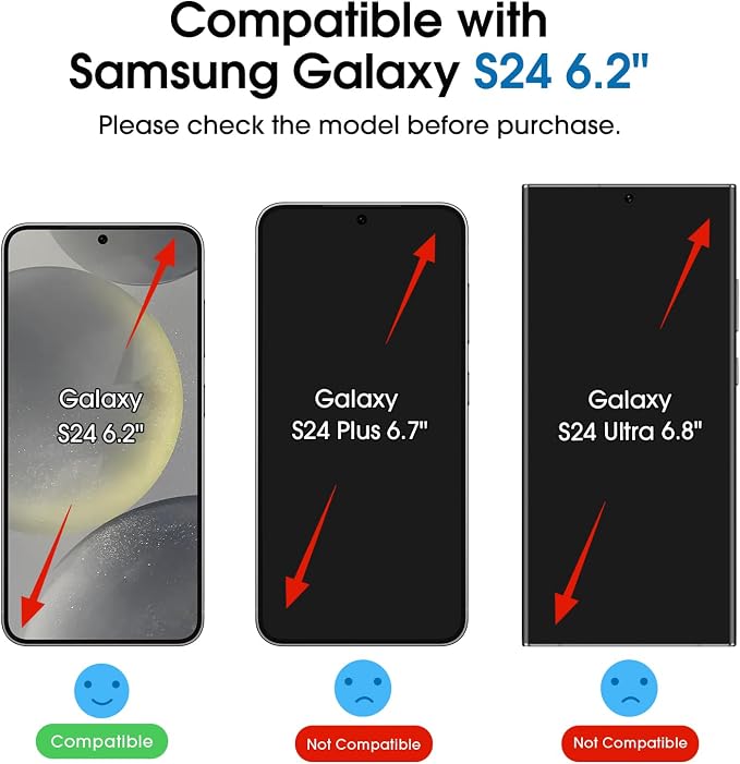 amFilm Auto-Alignment OneTouch for Samsung Galaxy S24 6.2" Screen Protector + - Image 2