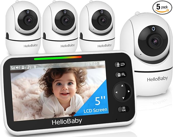 HelloBaby 5" Screen Baby Monitor by HelloBaby