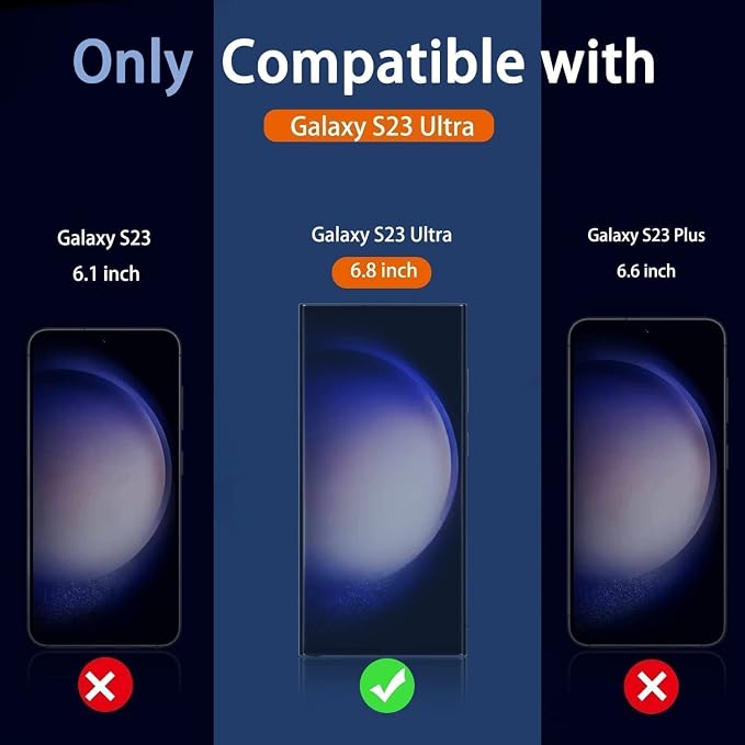 Milomdoi for Samsung Galaxy S23 Ultra Screen Protector Accessories 3 Pack TPU - Image 6