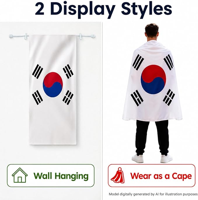 Flag Cape, Wearable Flag Costume, Be Suitable - Image 2