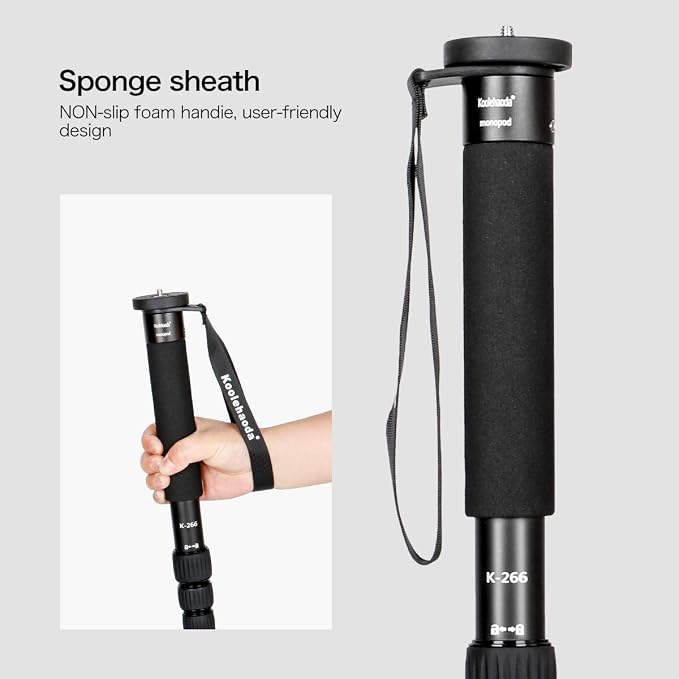 Koolehaoda Camera Monopod 61" Aluminum Portable Photography Unipod Stick - Image 6