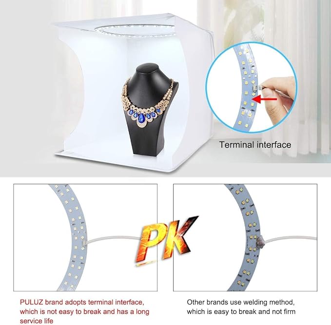 PULUZ Photo Studio Light Box, Portable Folding Photo Light Box - Image 6